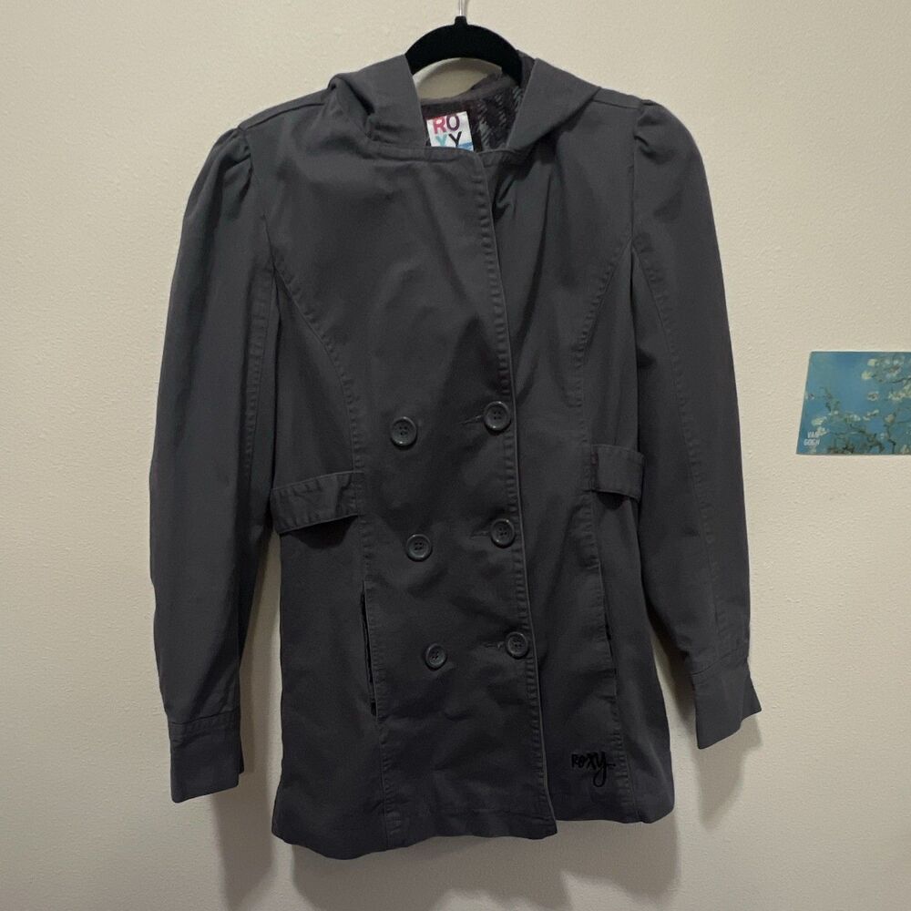 Women's Vintage Y2K Roxy Jacket M Cotton Bella Swan Surf Skate Delia’s